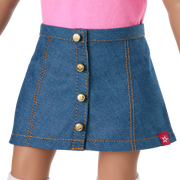 Truly Me™ 18-inch Doll #117 with wavy dark-brown hair R5