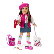 Truly Me™ 18-inch Doll #107 with straight brown hair Q0