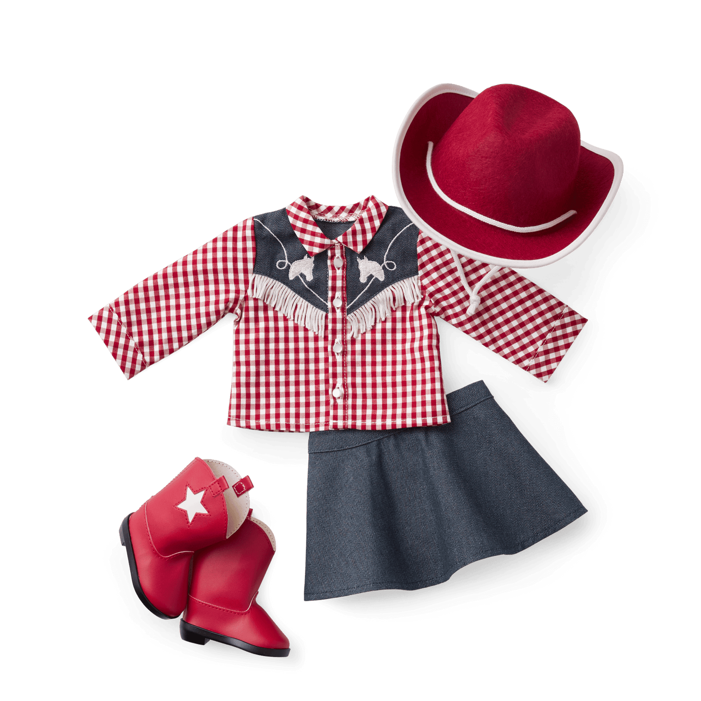 Maryellen's™ Cowgirl Costume for 18-inch Dolls (Historical Characters) F6
