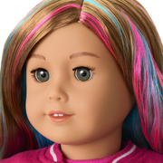 Truly Me™ 18-inch Doll #101 with wavy caramel hair V4