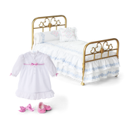 Rebecca’s™ Bed & Bedding for 18-inch Dolls (Historical Characters) W0