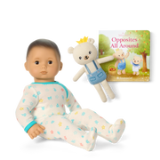 Bitty Baby® Doll #4 with black hair in Pastel Blue U5