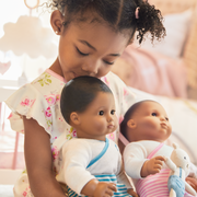 Bitty Baby® Doll #1 with black hair in Soft Blue Y7