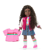 Truly Me™ 18-inch Doll #127 with curly dark-brown hair R7