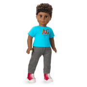 Truly Me™ 18-inch Doll #113 with curly dark-brown hair O5