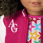 Truly Me™ 18-inch Doll #132 with curly dark-brown hair M1