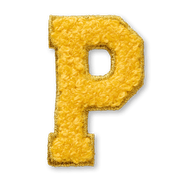 AG™ Letter P Stick-On Patch F5