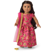 Diwali Celebration Outfit for 18-inch Dolls Q3