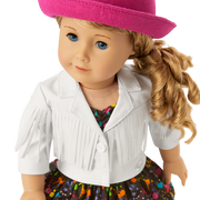 Courtney’s™ White Fringe Jacket for 18-inch Dolls (Historical Characters) I8