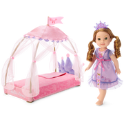Royal Canopy Bed for WellieWishers™ Dolls Q5