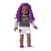 Truly Me™ 18-inch Doll #91 with curly purple hair B7