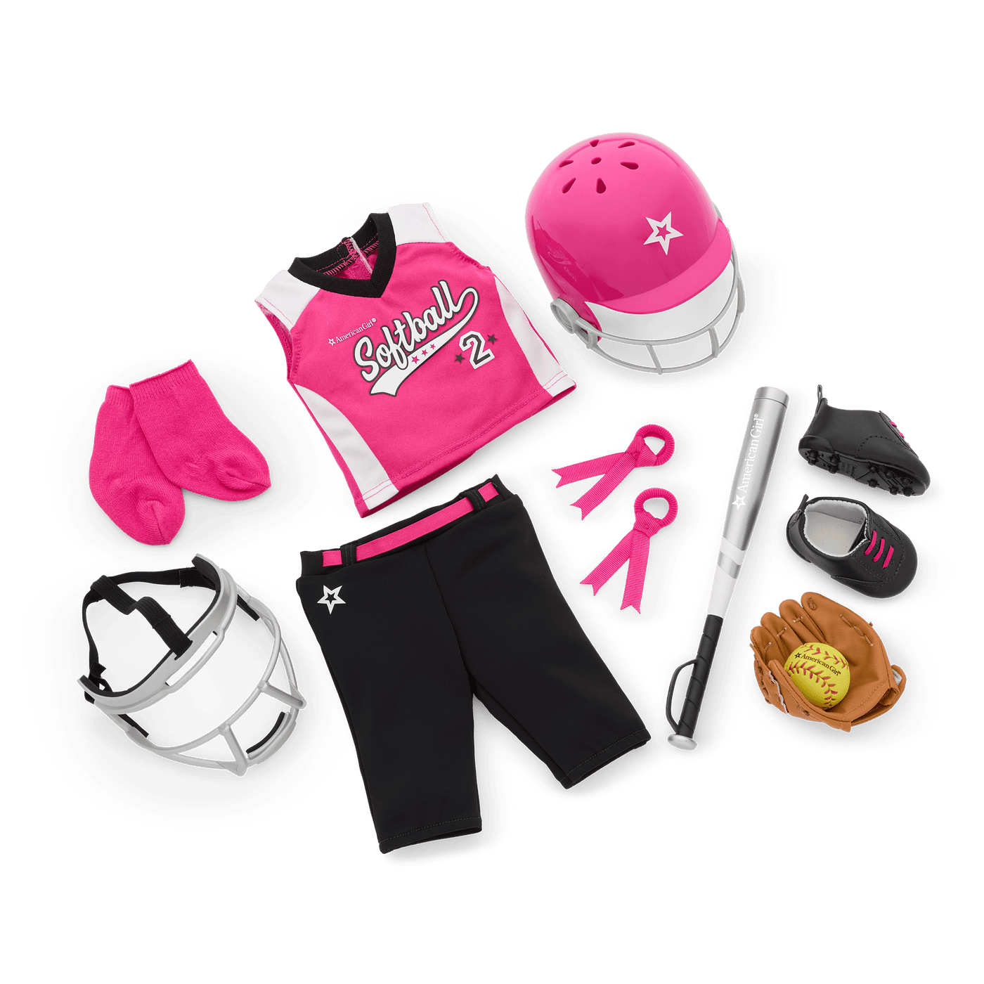 Softball Star Uniform for 18-inch Dolls V7