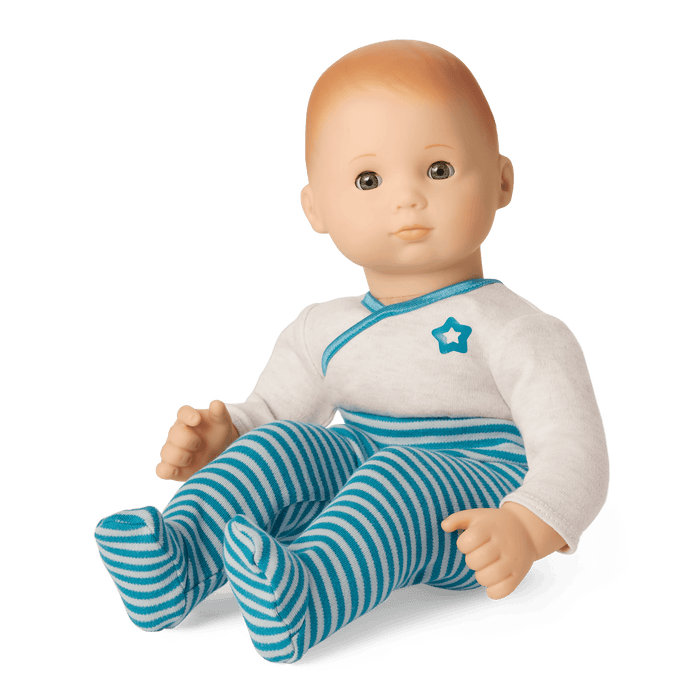Bitty Baby® Doll #6 with red hair in Soft Blue Z1