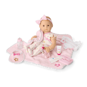 Bitty Baby® Doll #6 with red hair Care & Play Set I3