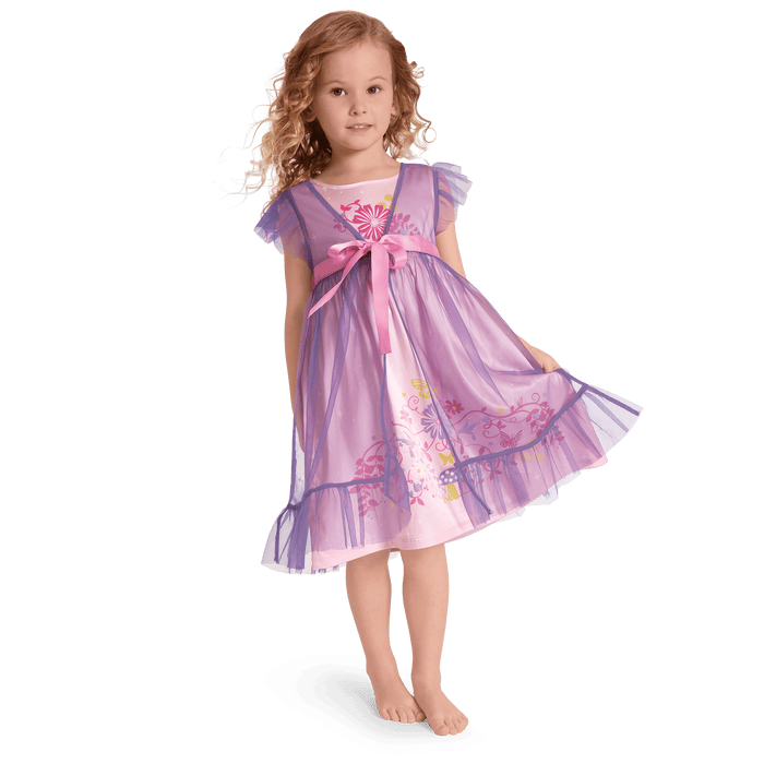 Royal Ruffles Nightie & Robe for Little Girls M6