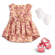 Melody’s™ Fancy Floral Dress for 18-inch Dolls (Historical Characters) K4
