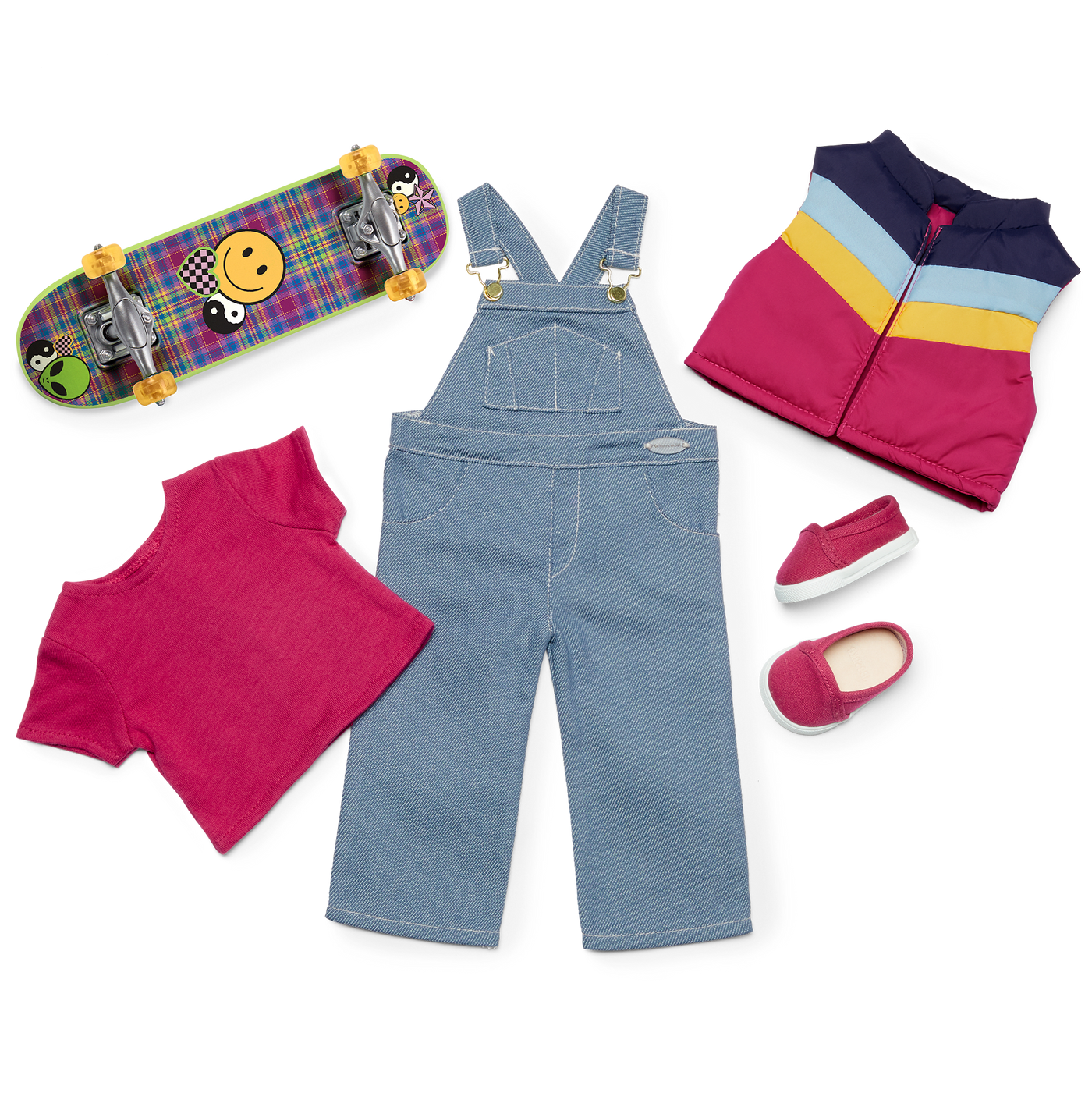 Nicki’s™ Skateboarding Outfit for 18-inch Dolls (Historical Characters) M7