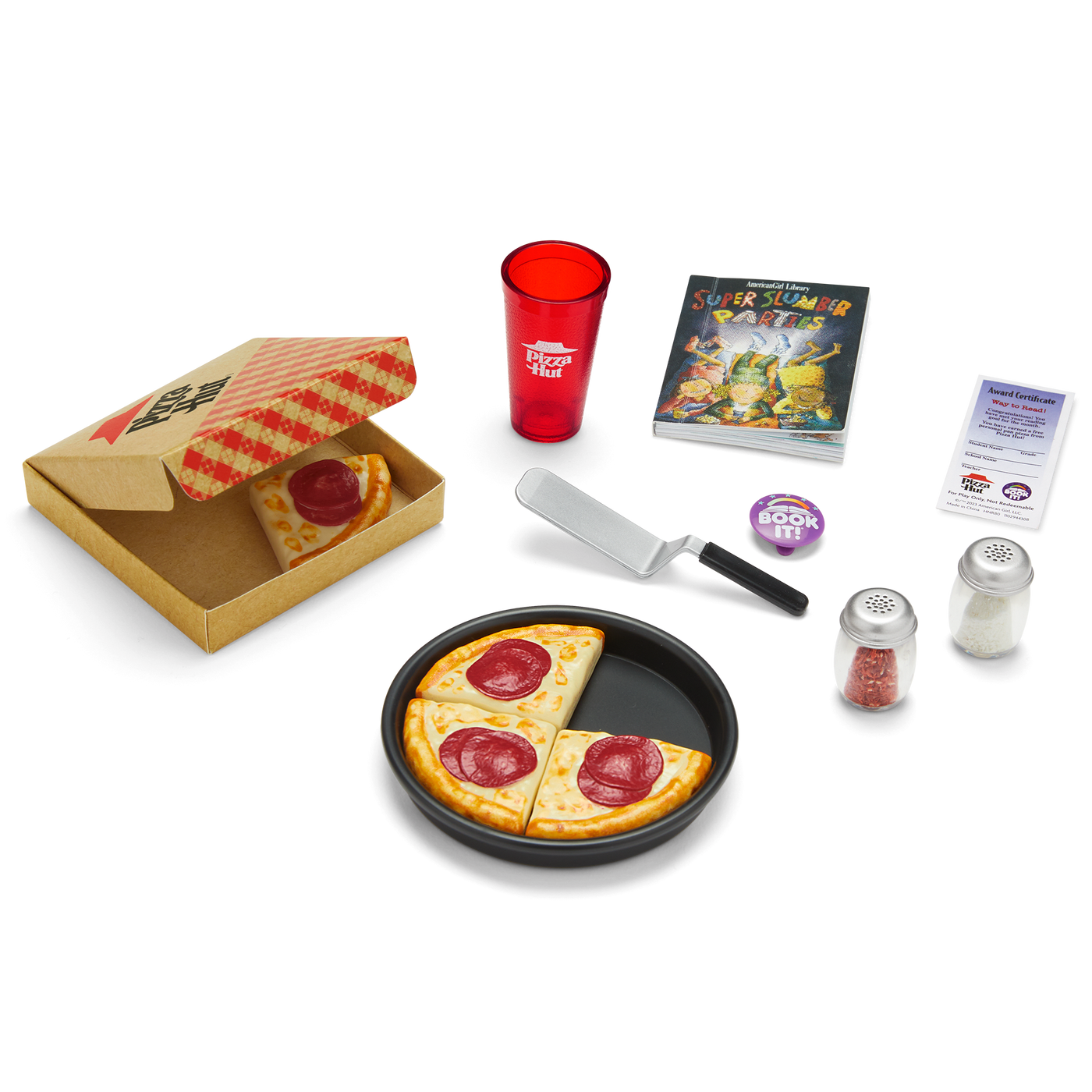 Pizza Hut® BOOK IT!™ Set for 18-inch Dolls (Historical Characters) W2