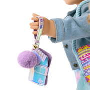 Purple Pom Phone & Accessories for 18-inch Dolls C8