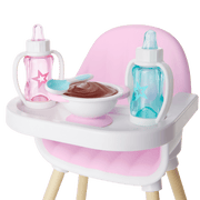 Little Bitty Baby™ Layette & High Chair Set for 7.75-inch Dolls T6
