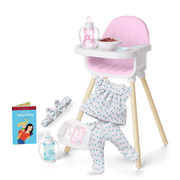 Little Bitty Baby™ Layette & High Chair Set for 7.75-inch Dolls T6