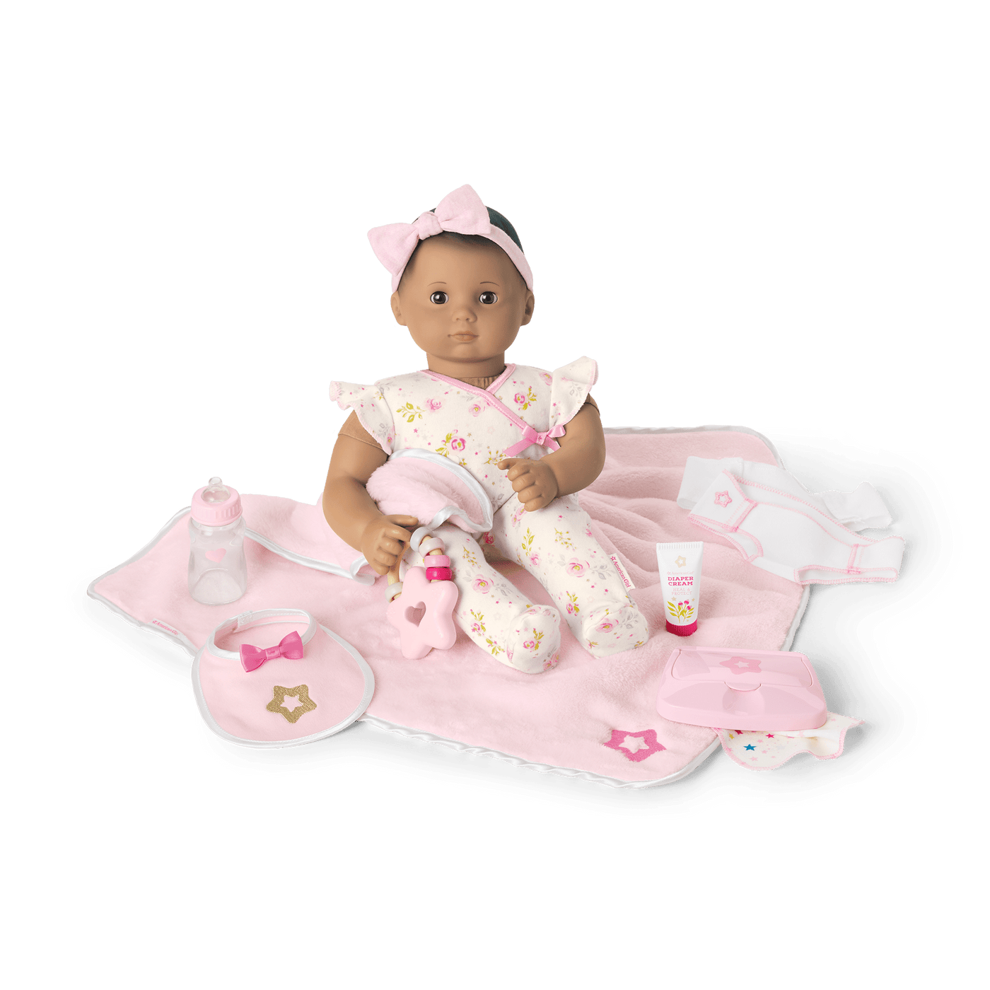 Bitty Baby® Doll #5 with brown hair Care & Play Set Y7