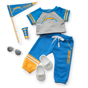 American Girl® x NFL Los Angeles Chargers Fan Outfit & Accessories for 18-inch Dolls S9