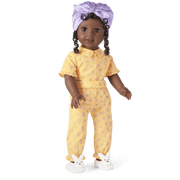 Claudie's™ Yellow Bloom Pajamas for 18-inch Dolls (Historical Characters) J6