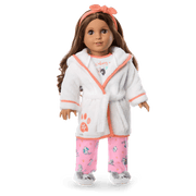 Comfy Puppy Robe Set for Girls & 18-inch Dolls Y3