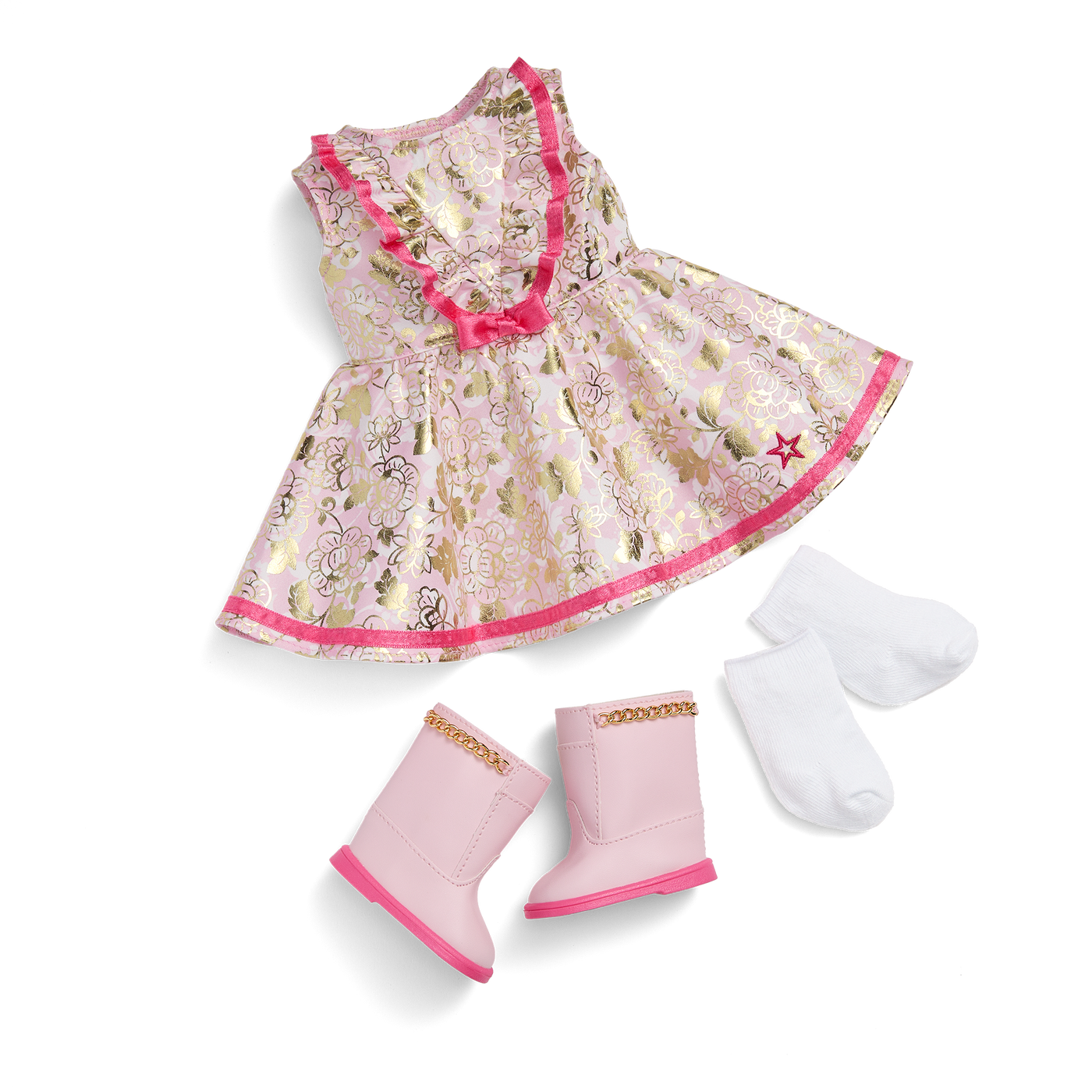 Floral Fashion Outfit for 18-inch Dolls Y7