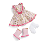 Floral Fashion Outfit for 18-inch Dolls Y7