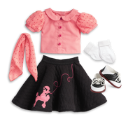 Maryellen's™ Poodle Skirt Outfit for 18-inch Dolls (Historical Characters) E3