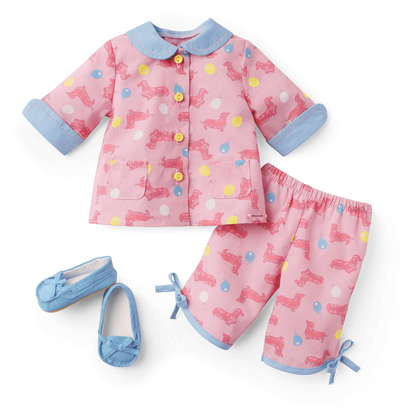 Maryellen’s™ Dachshund Pajamas for 18-inch Dolls (Historical Characters) S1