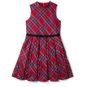 Pretty Plaid Christmas Dress for Girls G8