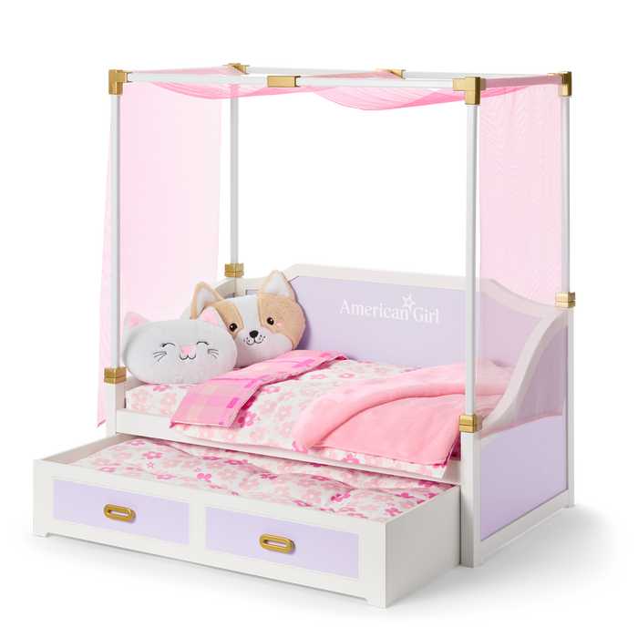 All Set for Sleepovers Canopy Bed for 18-inch Dolls Z1