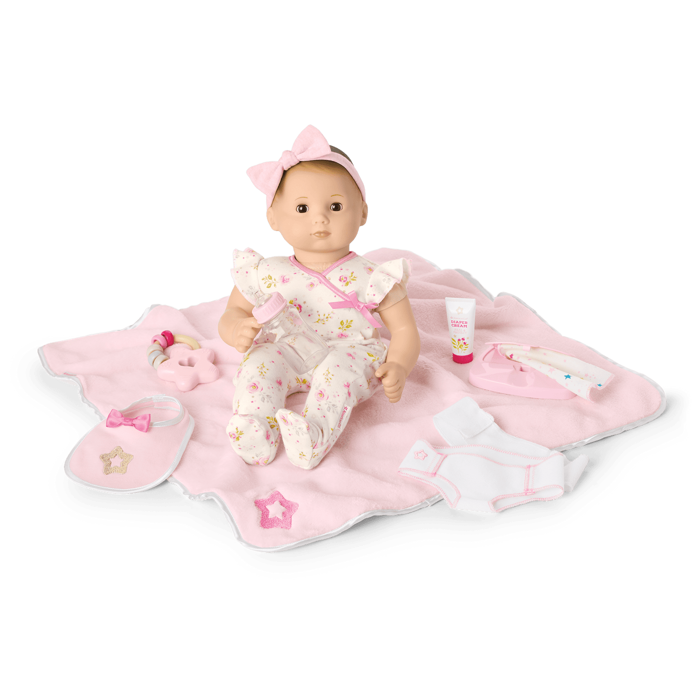 Bitty Baby® Doll #2 with brown hair Care & Play Set C3