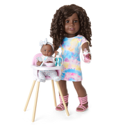 Little Bitty Baby™ Layette & High Chair Set for 7.75-inch Dolls T6