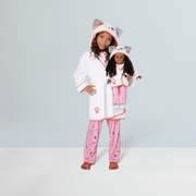 Comfy Puppy Robe Set for Girls & 18-inch Dolls Y3