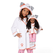 Comfy Puppy Robe Set for Girls & 18-inch Dolls Y3