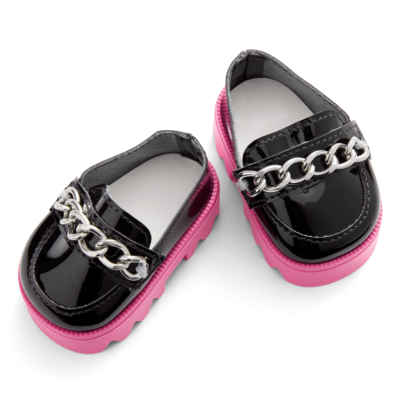 Fuchsia Flair Platform Loafers for 18-inch Dolls P0