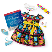 Día de Muertos Celebration Outfit for 18-inch Dolls I9