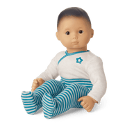 Bitty Baby® Doll #4 with black hair in Soft Blue E5