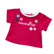 Matching AG™ Grin Pins Ringer Tee Set for Girls & 18-inch Dolls F8