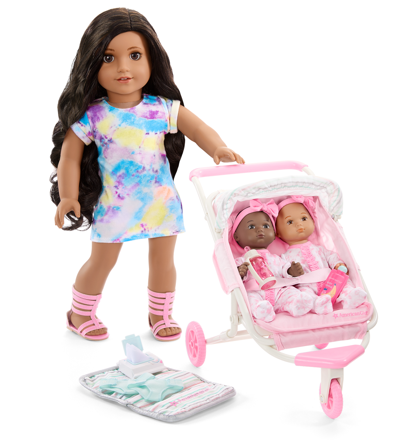 Little Bitty Baby™ Double Stroller Set for 7.75-inch Dolls H6