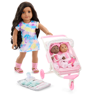Little Bitty Baby™ Double Stroller Set for 7.75-inch Dolls H6