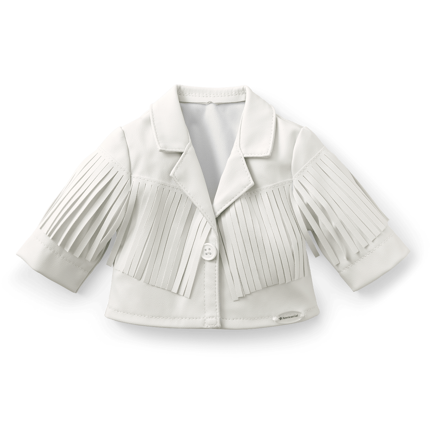 Courtney’s™ White Fringe Jacket for 18-inch Dolls (Historical Characters) I8
