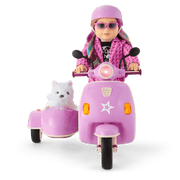 Hit the Road Scooter & Sidecar for 18-inch Dolls C7