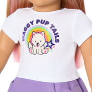 Summer’s™ Waggy Pup Tails™ Outfit for 18-inch Dolls (Girl of the Year™ 2025) E4