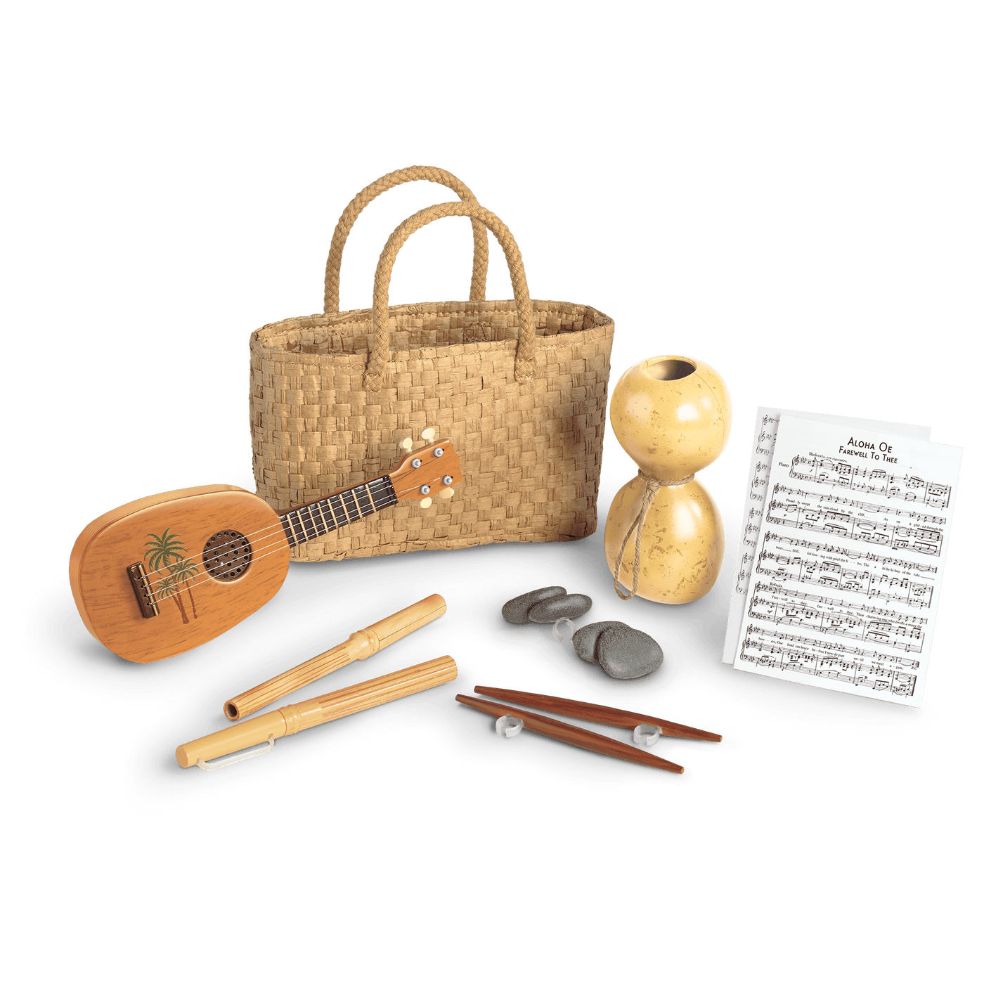 Nanea's Hula Implements for 18-inch Dolls (Historical Characters) B8