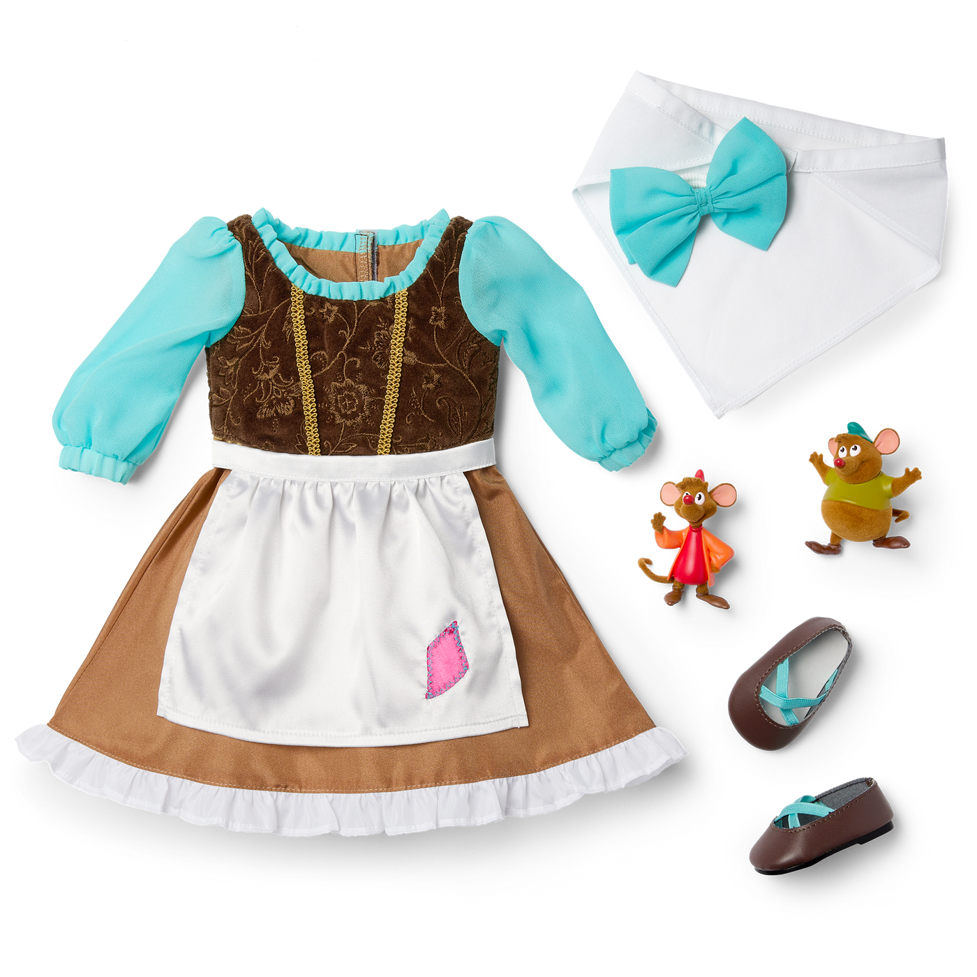 American Girl® Disney Princess Cinderella Day Dress, Friends & Accessories for 18-inch Dolls I7